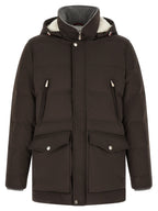 Brown Polyamide Parka