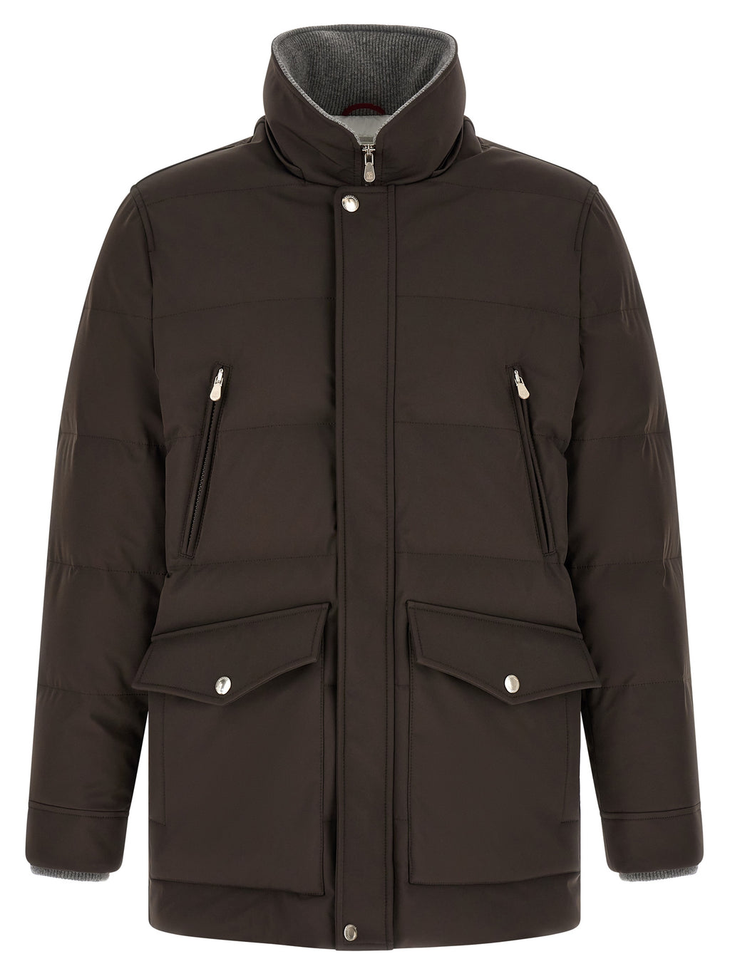 Brown Polyamide Parka