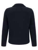Blue Cashmere Cardigan
