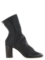 Brown Lamb Leather Ankle Boots