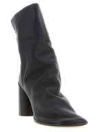 Brown Lamb Leather Ankle Boots