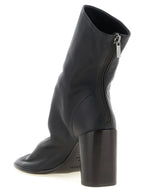 Brown Lamb Leather Ankle Boots