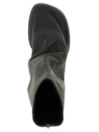 Brown Lamb Leather Ankle Boots