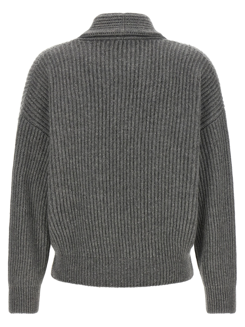 Gray Cashmere Cardigan