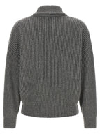 Gray Cashmere Cardigan