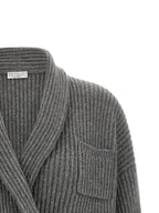 Gray Cashmere Cardigan