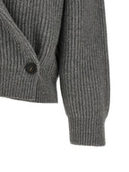 Gray Cashmere Cardigan