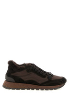 Black Calfskin Athletic Sneakers