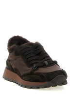 Black Calfskin Athletic Sneakers