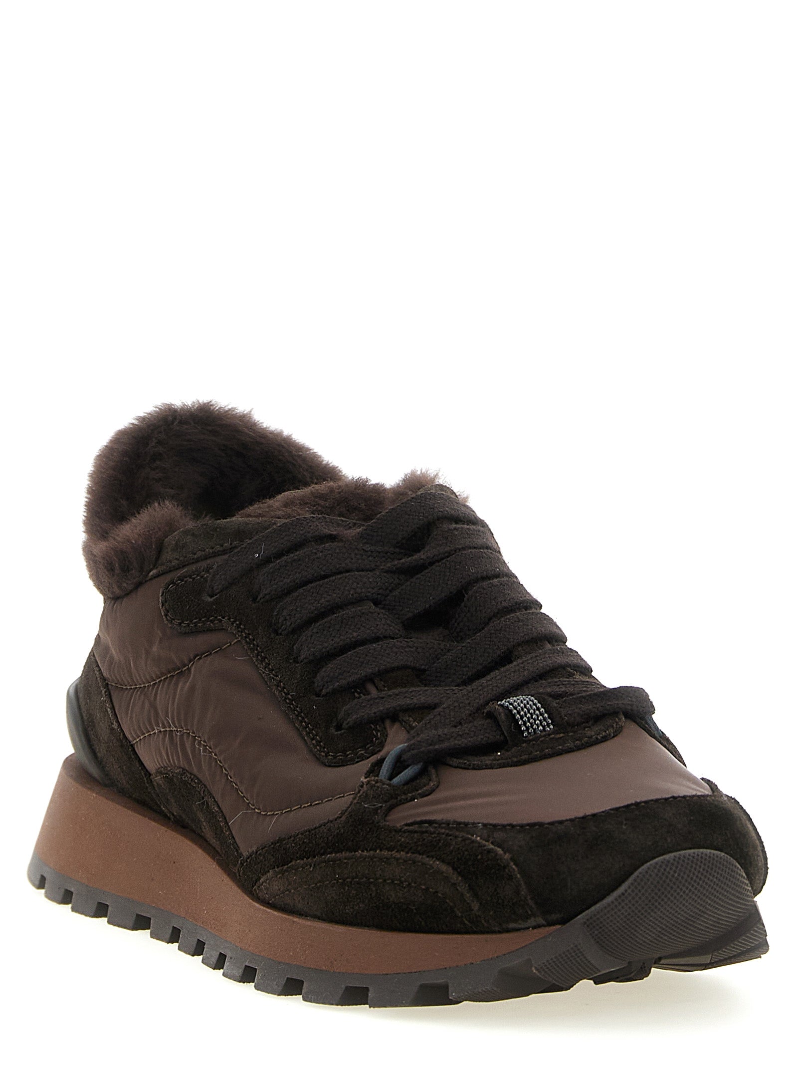 Black Calfskin Athletic Sneakers