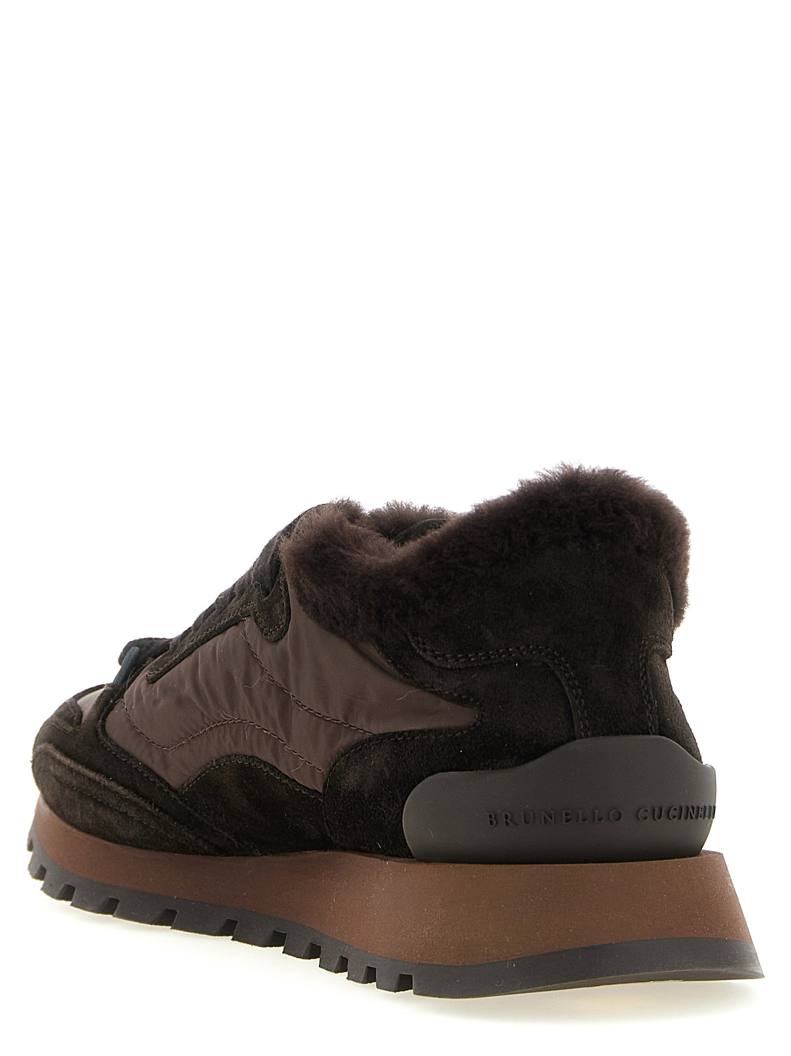 Black Calfskin Athletic Sneakers