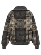 Gray Fabric Cardigan