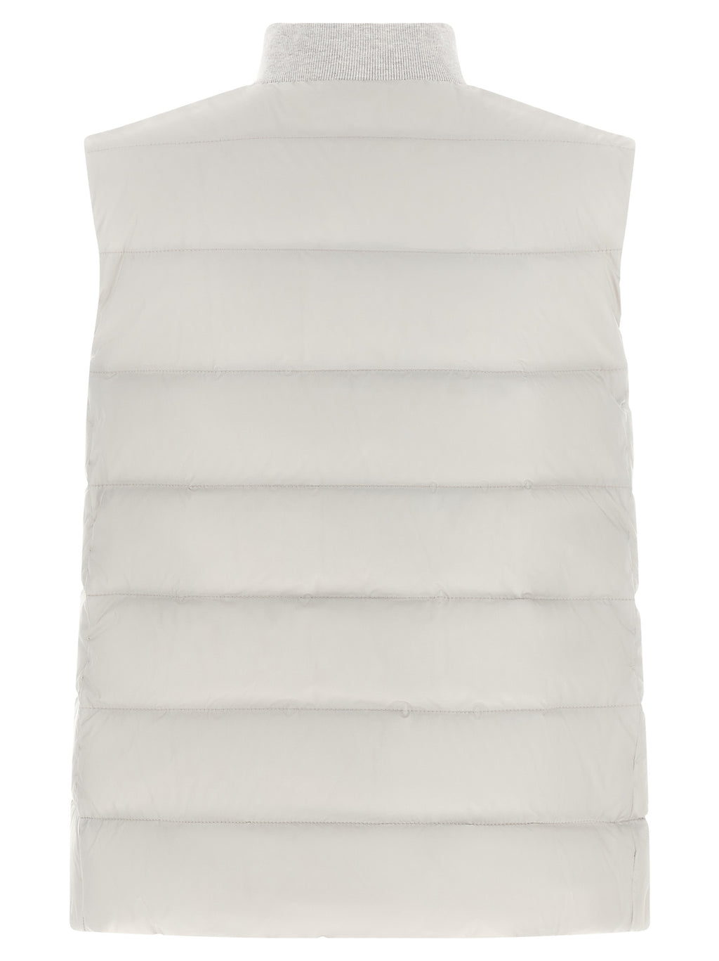 Gray Polyester Sleeveless Jacket