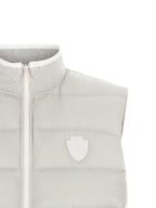 Gray Polyester Sleeveless Jacket