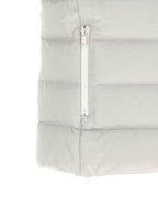 Gray Polyester Sleeveless Jacket