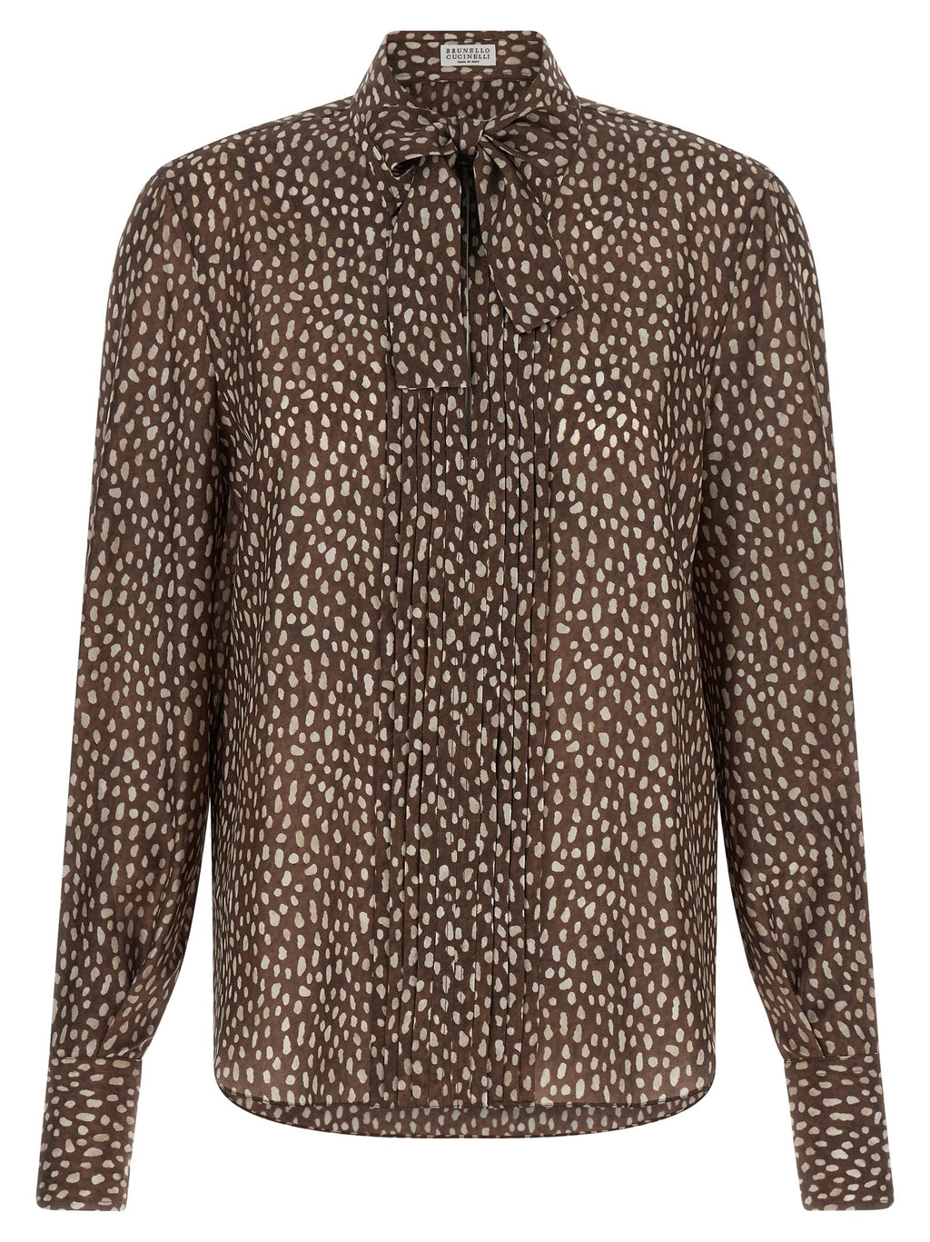 Brown Silk Blouse