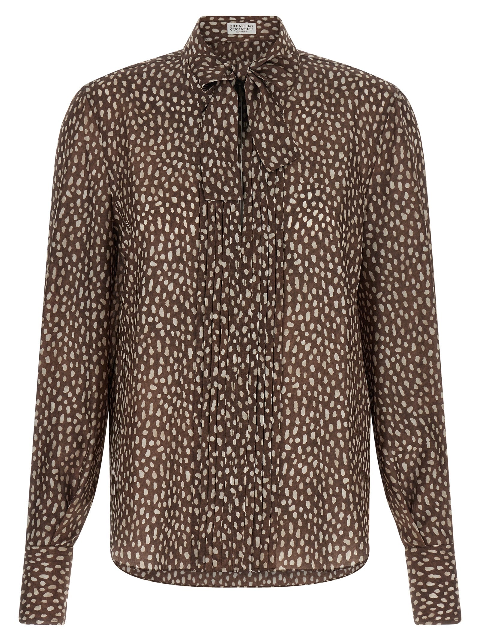 Brown Silk Blouse