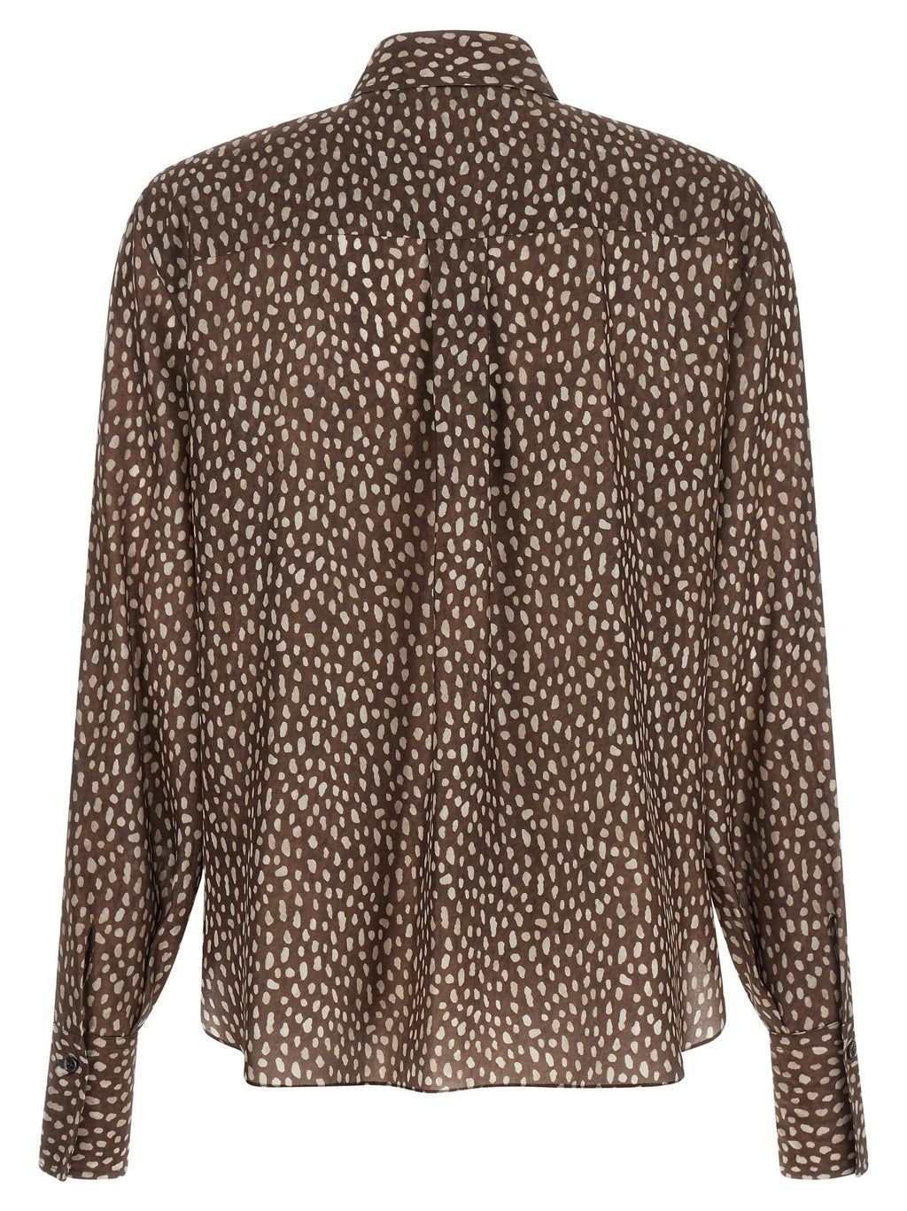 Brown Silk Blouse