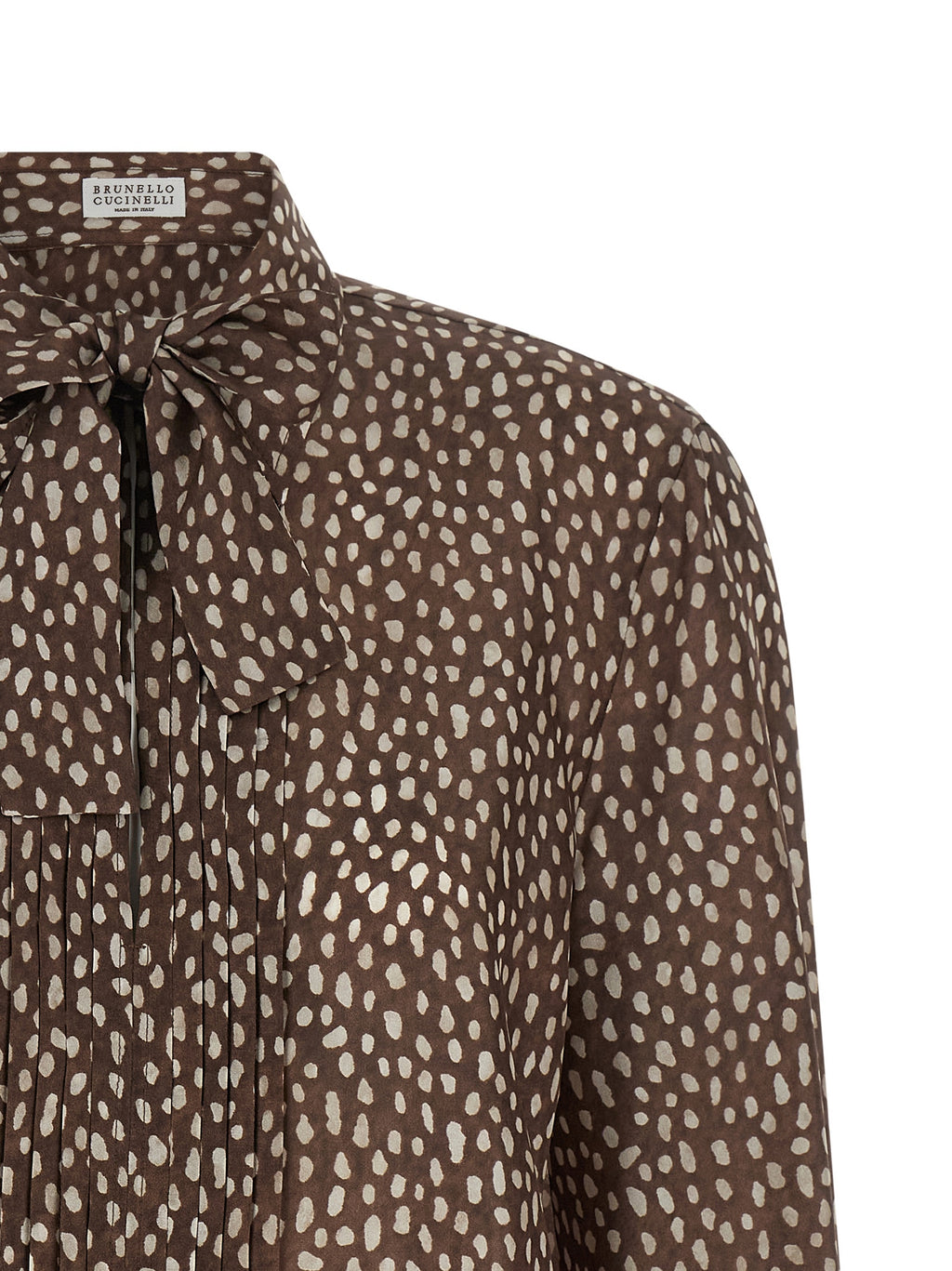 Brown Silk Blouse