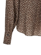 Brown Silk Blouse
