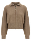 Brown Cashmere Cardigan