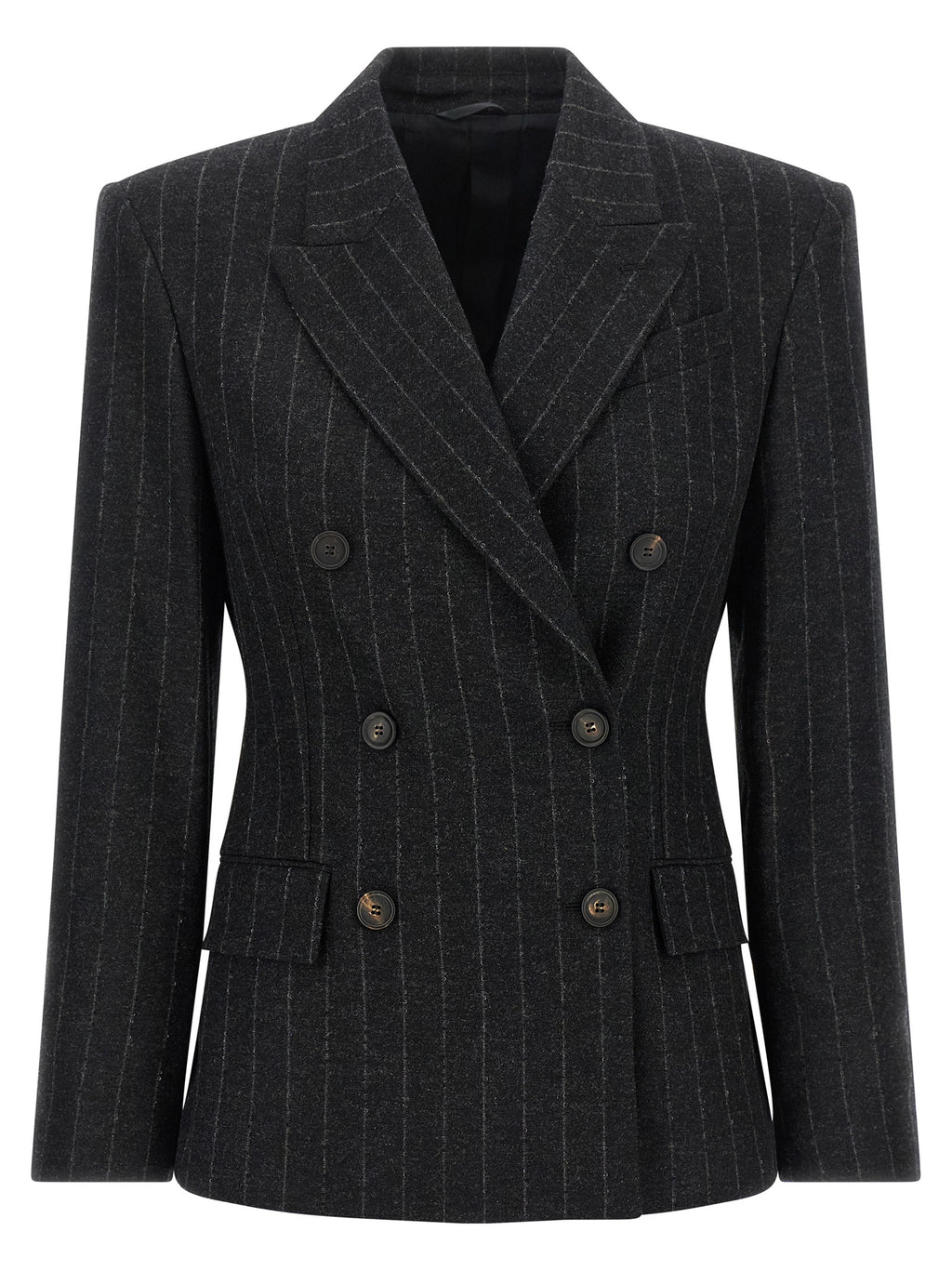 Gray Virgin Wool Blazer