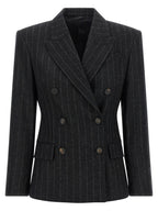 Gray Virgin Wool Blazer