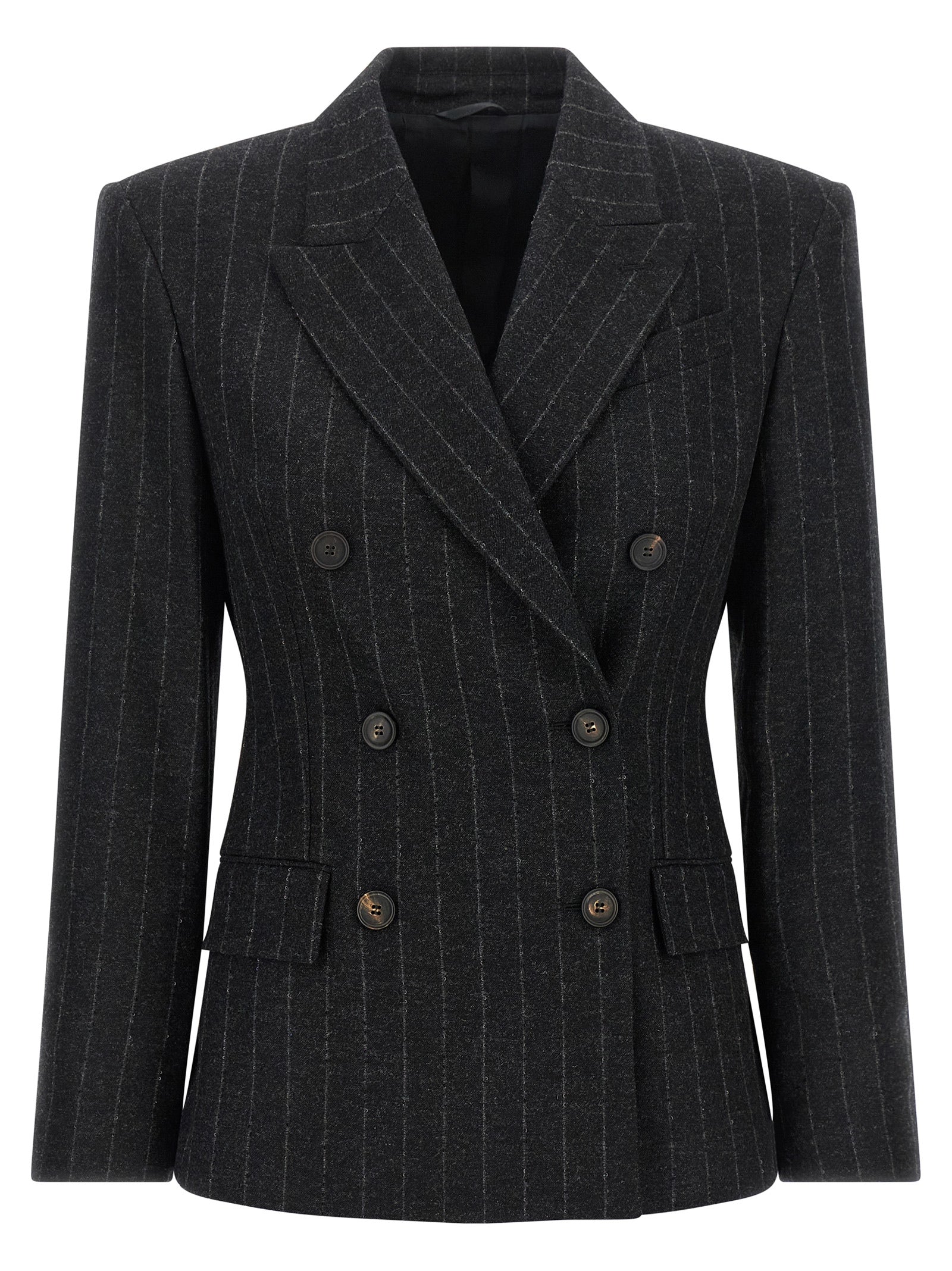 Gray Virgin Wool Blazer