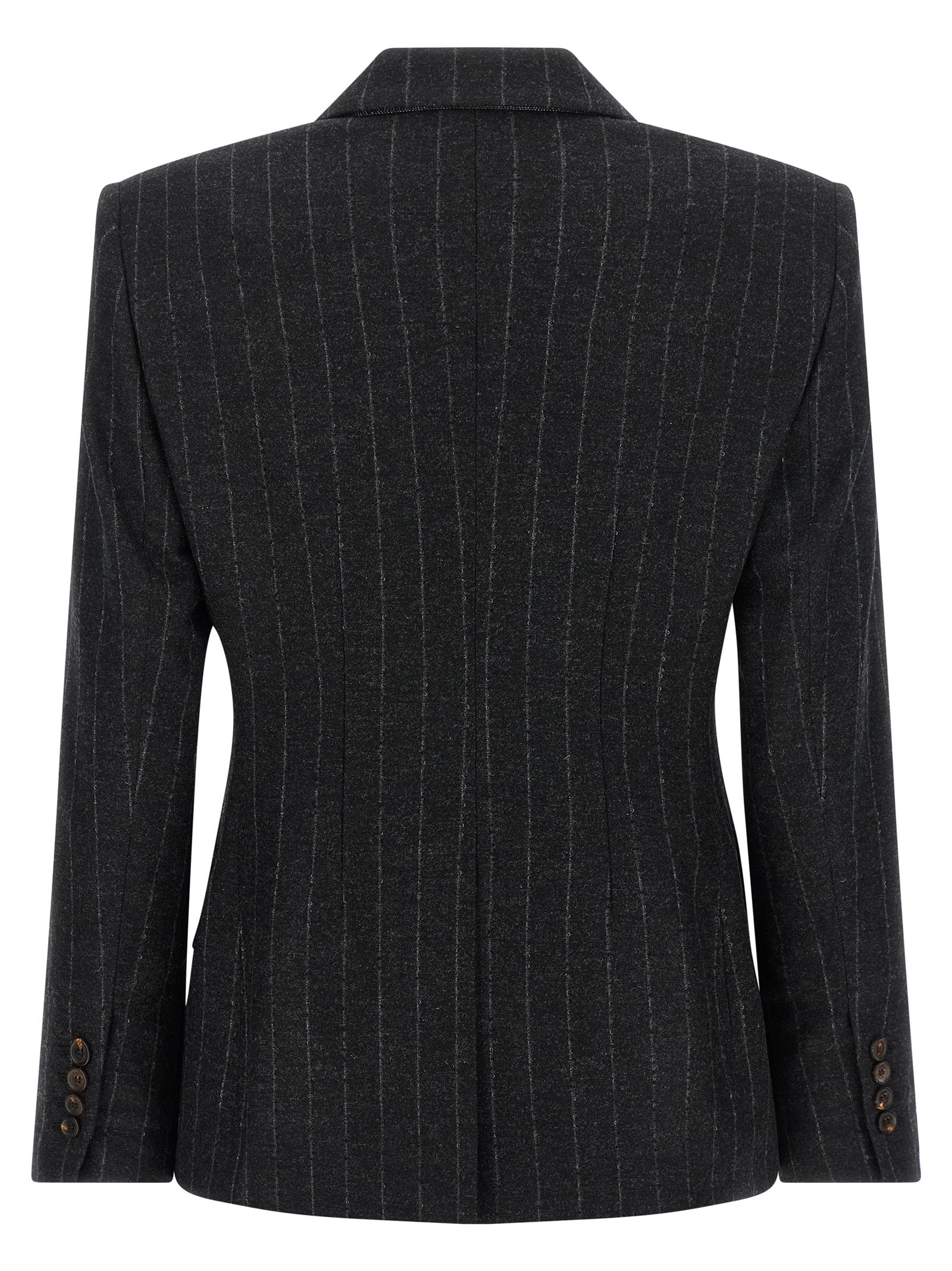 Gray Virgin Wool Blazer
