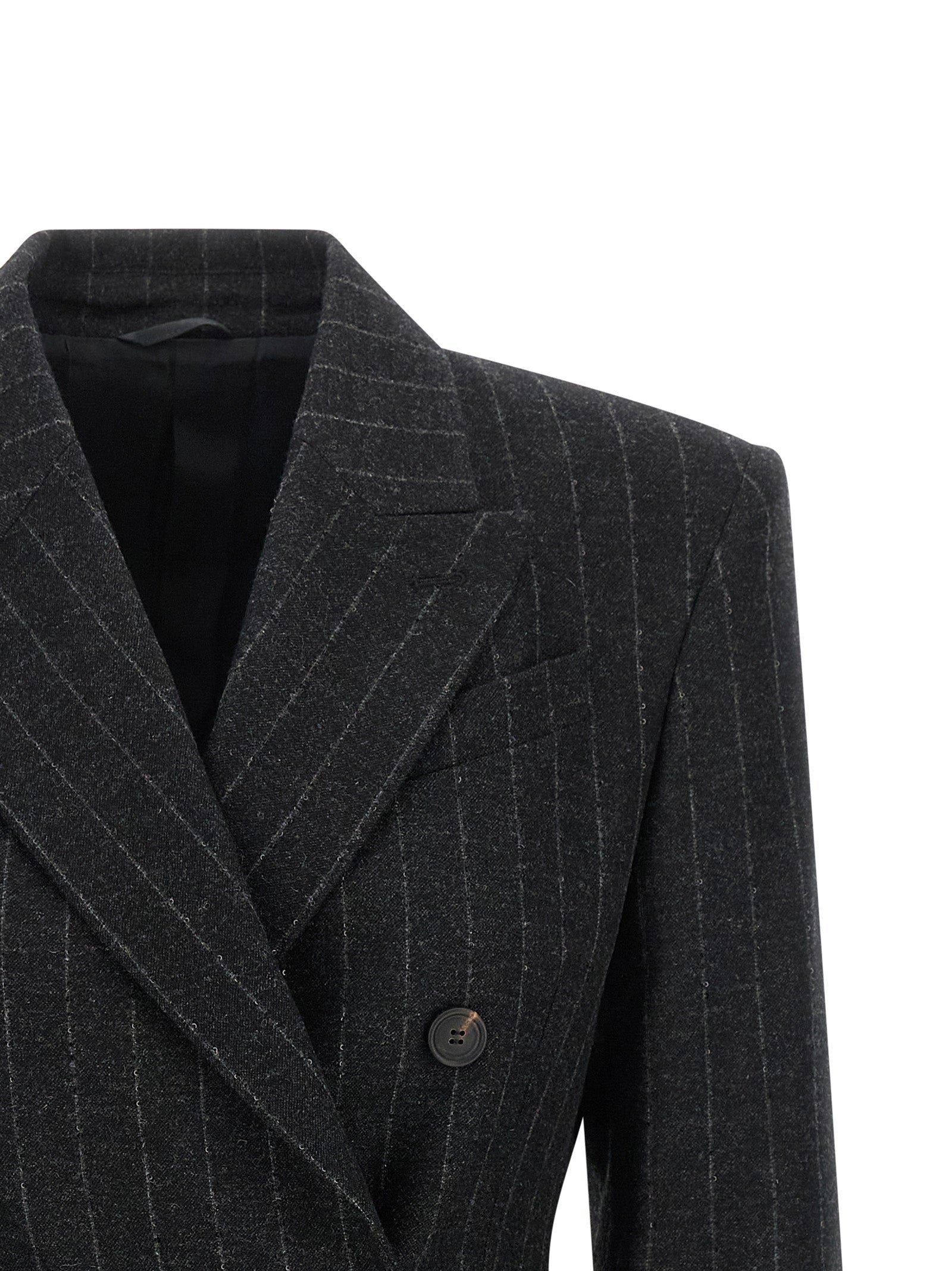 Gray Virgin Wool Blazer