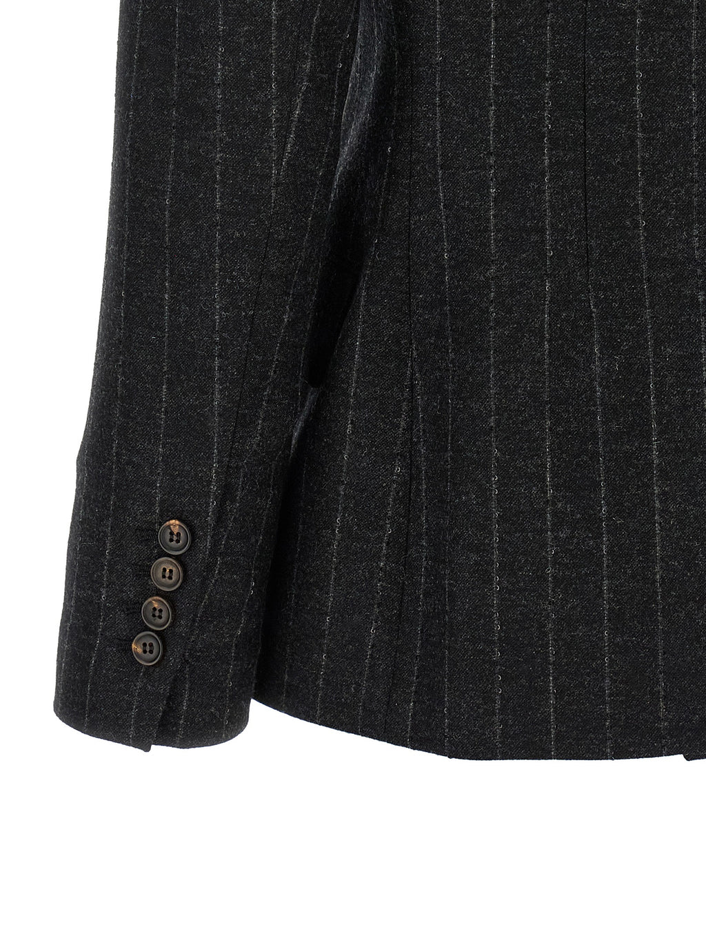 Gray Virgin Wool Blazer