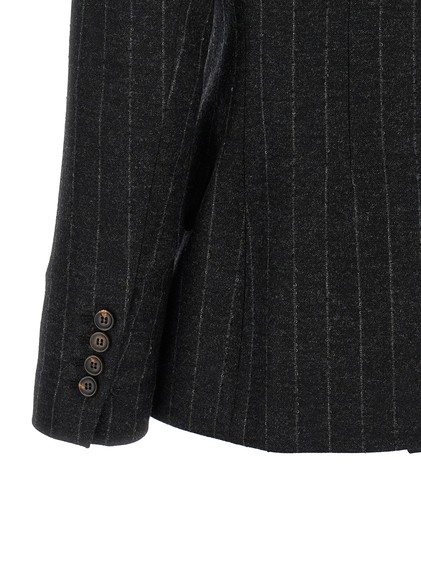 Gray Virgin Wool Blazer