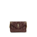Bordeaux Lamb Leather Shoulder Bag