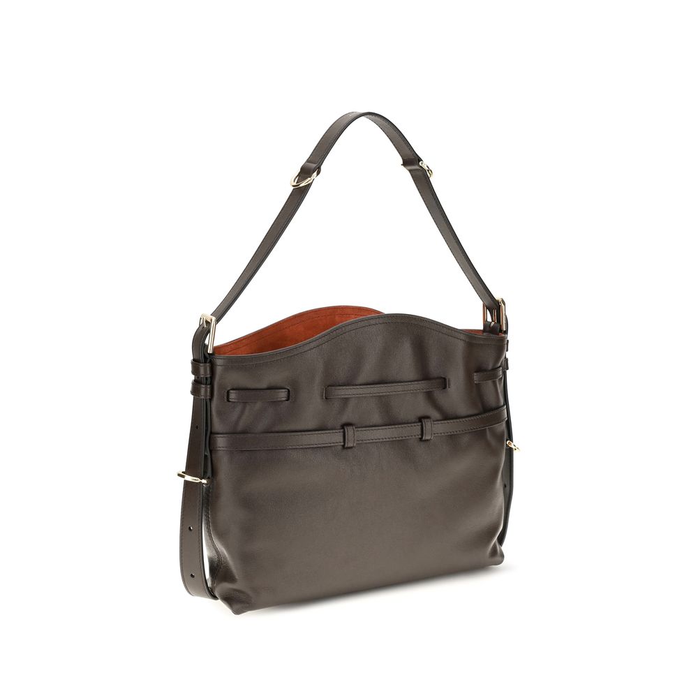Brown Calf Leather Bos Taurus Backet Bag