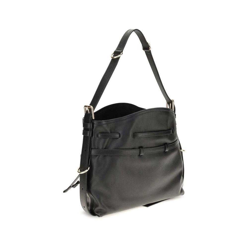 Black Calf Leather Bos Taurus Backet Bag