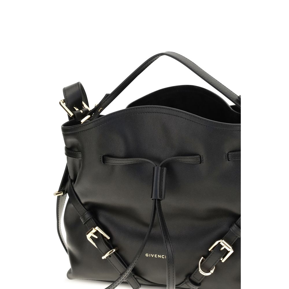Black Calf Leather Bos Taurus Backet Bag