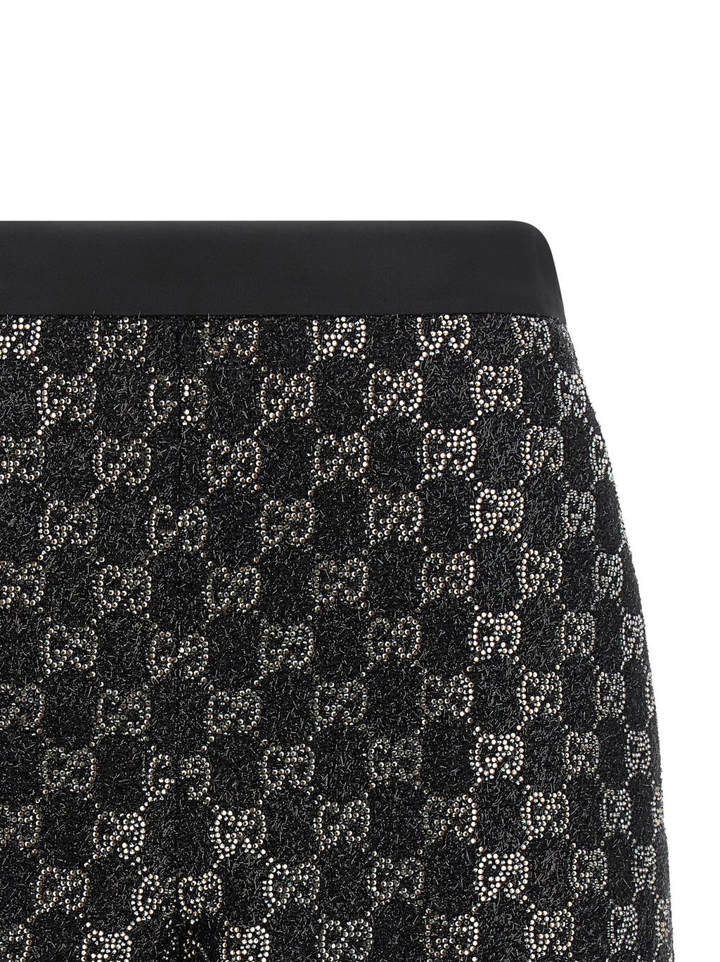 Black Viscose Short And Mini Shorts