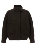 Brown Wool Bomber