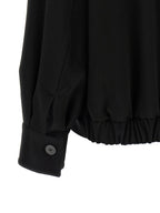 Black Wool Bomber
