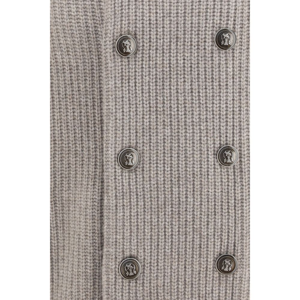 Gray Cashmere Cardigan