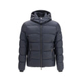 Blue Polyamide Full-Length Jacket
