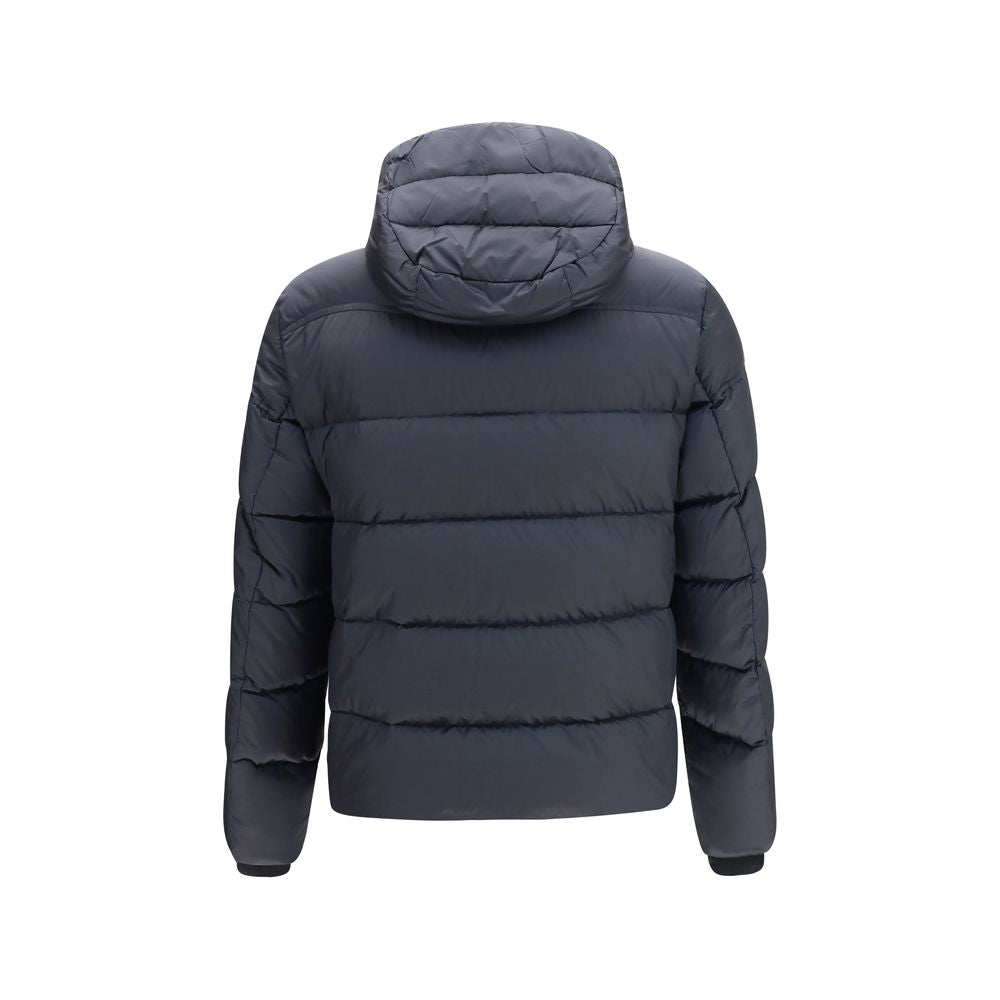 Blue Polyamide Full-Length Jacket