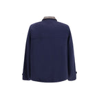Blue Wool Oves Aries Full-Length Jacket