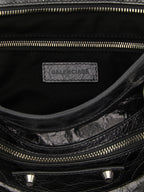 Silver Lamb Leather Handbag