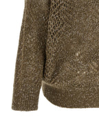 Brown Polyamide Cardigan