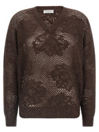 Brown Nylon Cardigan