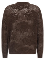 Brown Nylon Cardigan