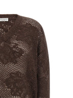 Brown Nylon Cardigan