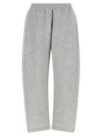 Gray Cotton Athletic Pants
