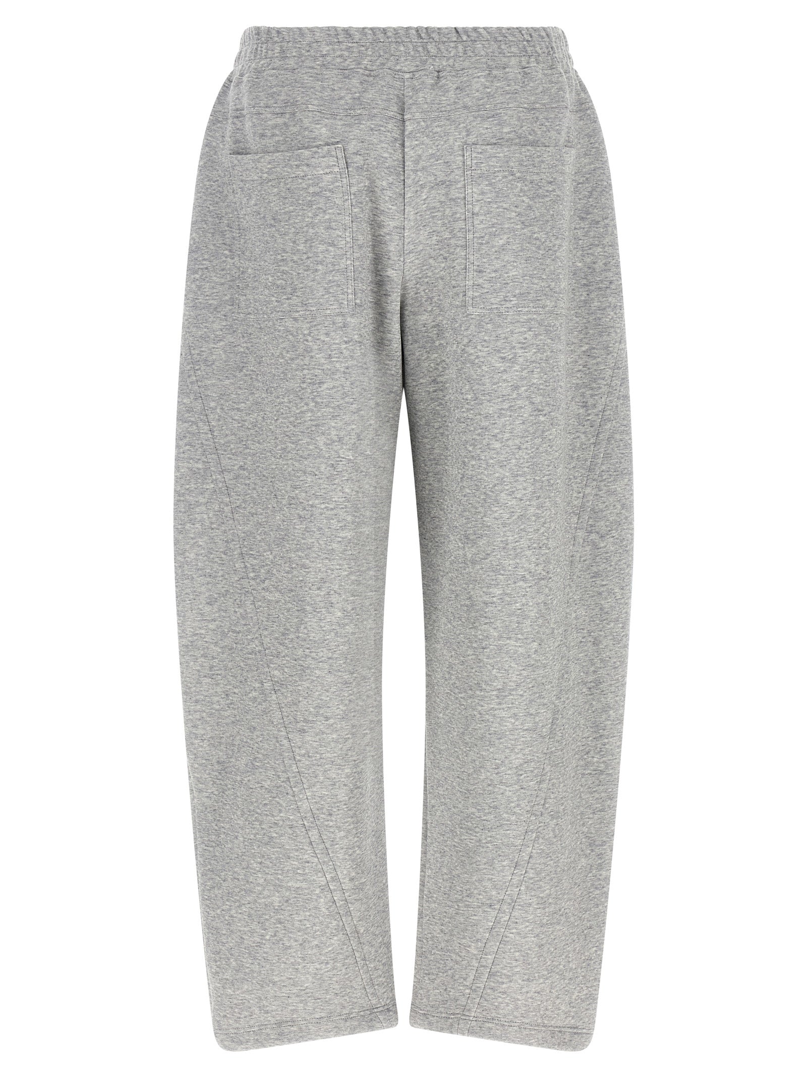 Gray Cotton Athletic Pants